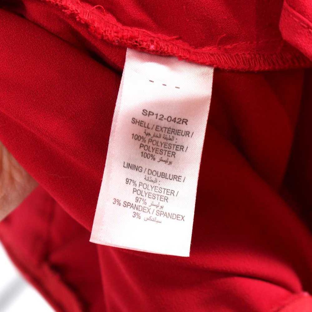 Self-Portrait Raspberry Red Floral Lace Midi Dress Ruffle Sleeveless 4 Small - Picture 9 of 9